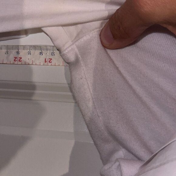 Zac & Rachael Ladies Size Medium White Button Down With Cotton Sides - Picture 10 of 10